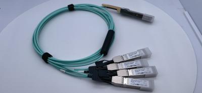 中国 Cisco QSFP-4X10G-AOC3Mの多用性があるブレイクアウトの活動的な光ケーブル40G QSFP+への4x10G SFP+ 3M 販売のため