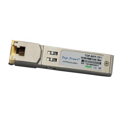 China Kompatibles kupfernes RJ45 SFP 100m Modul des Wacholderbusch-SRX-SFP-1GE-T-ET des Konverter-Cat5 zu verkaufen