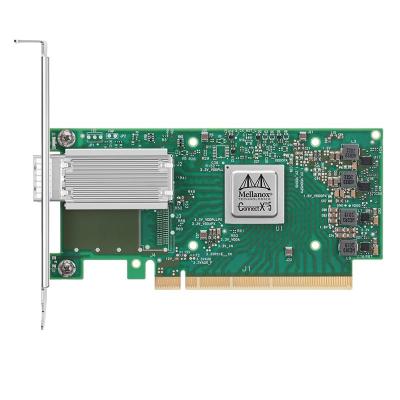 中国 NVIDIA Mellanox MCX515A-CCAT 100GbE QSFP28の港PCIe3.0 X16 ConnectX-5のイーサネット カード 販売のため