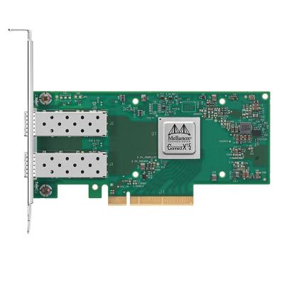 中国 デュアル ポートMellanox MCX512A-ACAT CX512A ConnectX-5 10/25GbE SFP28 PCIeカード 販売のため