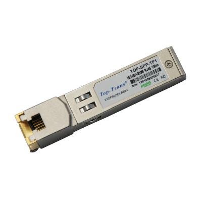 Cina Ricetrasmettitore di rame Mellanox MC3208411-T di RJ45 SFP 1GbE 1000BASE-T in vendita