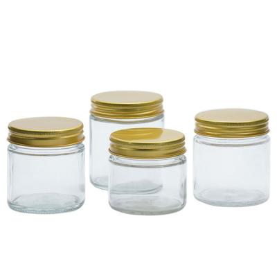 China Wholesale 200ml Round Kitchen Empty Clear Caviar Jam Food Grade Glass Mason Jar With Lid for sale