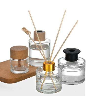 China Wholesale UK 200ml 100ml 50ml Essential Oil Diffuser Cosmetic Empty Glass Tubular Bottles With Sticks for sale