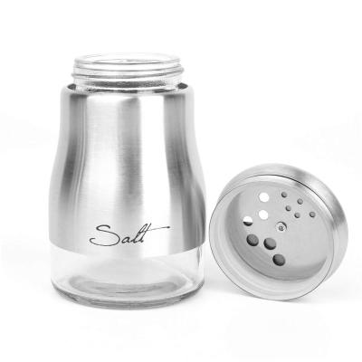 China 2019 Sustainable Unique Products Stainless Steel Salt And Pepper Dispenser Shakers With Adjustable Pour Holes for sale