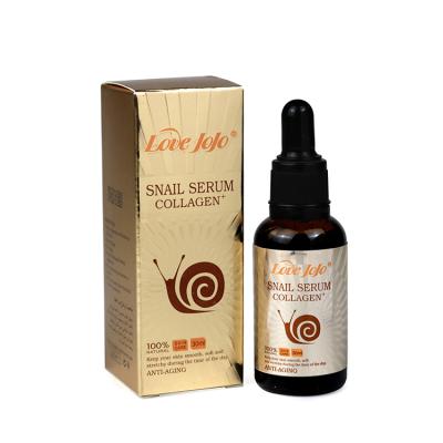 China Private label 100% new natural skin collagen snail smooth anti-aging serum moisturizer for sale