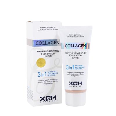 China Hot Selling XQM Full Coverage Moisturizer Organic Waterproof Natural Private Label Concealer Liquid Base for sale