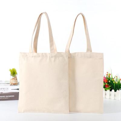 China Waterproof Ready To Ship Reusable Canvas Shopping Bag Handle Canvas Bag Reusable Custom Tote Bag for sale