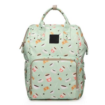 China 2021 new style mom bag waterproof camouflage diaper bag mummy bag multifunctional anti-theft bag backpack for sale