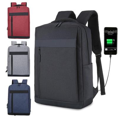 China With USB Large Capacity Polyester Multifunctional Waterproof Anti Theft Laptop Backpack Smart Bag With USB Charging Port for sale