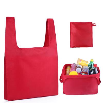 China High Quality Waterproof White Waterproof Folding Wholesale Price Oxford Packing Foldable Shopping Bag With Stocks for sale