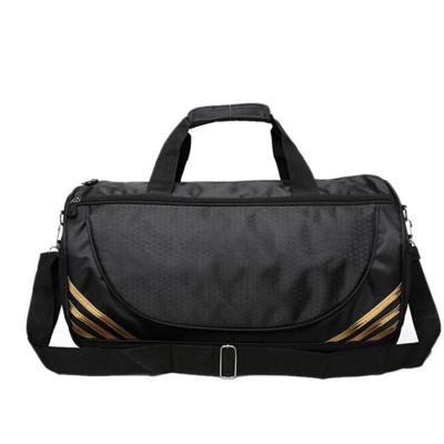 China Custom Lightweight 100% Polyester Eco-friendly Waterproof Fashion Travel Bags Black Duffel Bag For Outdoor for sale