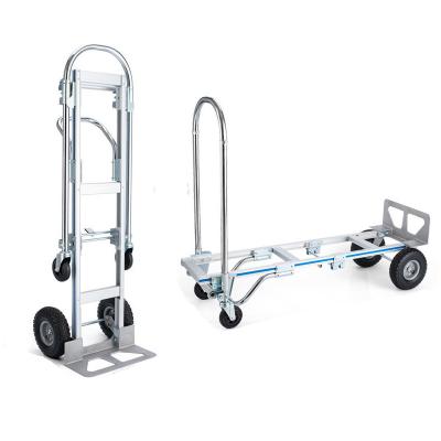 China Durable 3 In 1 Aluminum Metal Foldable Multifunctional Convertible Hand Truck With CE Certification for sale