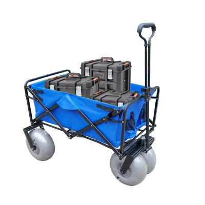 China Lightweight Folding Wheel Cart Folding Cart Bubble Cart Outdoor Camping Cart for sale