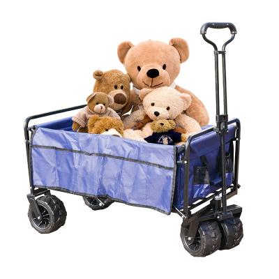 China Easy Folding Heavy Duty Steel Mesh Kids Folding Metal Wagon for sale