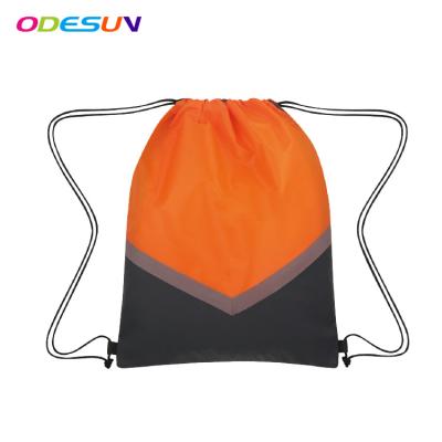 China New Waterproof BSCI Audit Sedex 4P Polyester Material Promotional Colorful Drawstring Bag for sale