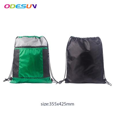 China BSCI Audit Sedex 4P Nylon Drawstring Bag Promotional Colorful Rhombus New Waterproof Audit Material for sale