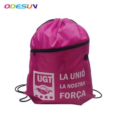 China Customized Sedex Audit 4 Pillars BSCI Audit 2019 Promotional Drawstring Bag for sale