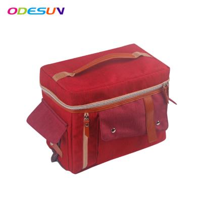 China Newest Fashinable Sedex 4P BSCI Audit Material Promotional Colorful Polyester With PEVA Lining Cooler Bag for sale