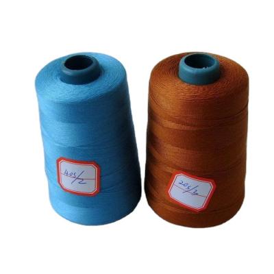 China Low Shrinkage Factory Price Roving Anti Bonded Polyester Sewing Thread 40/3 5000mts With Different Colors for sale