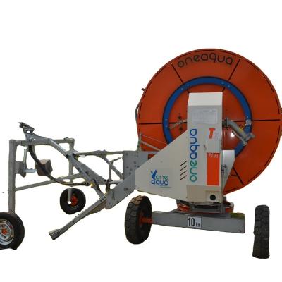 China Aquajet 75-350 TX spray plant watering farm sprinkler hose reel irrigation machine systems for sale