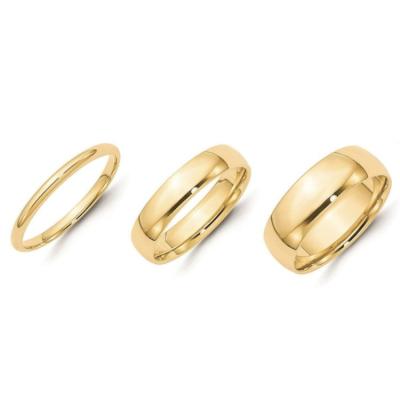 China TRENDY Minimalist Jewelry Tungsten Plain High Polished Rings 18k Gold Hypoallergenic Multiple Size Soft Band Rings for sale