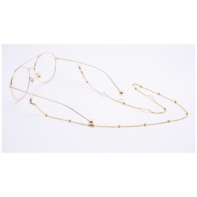 China Fashion Jewelry China Fashion 18K Gold Plating Eyewear Chain Titanium Steel Rope As Gift For Girlfriend for sale