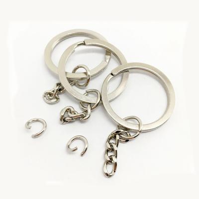 China High Quality Environmental Friendly Metal Stainless Steel O Ring Split Key Rings Around Edge Style Key Rings Wholesale For DIY Key Chain for sale