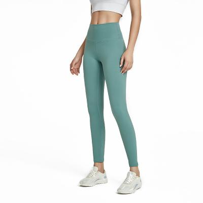 China Wholesale Customized Breathable Accept Logo Yoga Pants Solid Skin Friendly 13%Spandex Gaiters for sale