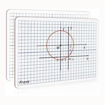 China Desk Mini White Board with Grid for Small Double Sided Math Dry Erase Board for Home Children Kids School Portable Writing Lapboards for sale