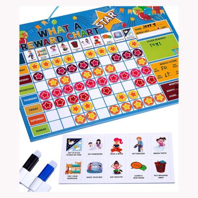 China Education.Training.Office Reward Charts For Kids Reusable Magnetic Star Chart Reward Chart For Toddlers for sale