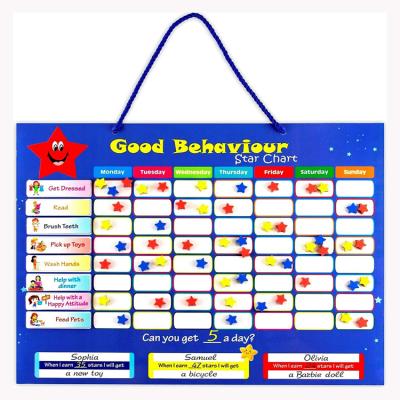 China Education.Training.Office Good Behavior Star Chart Strong Magnetic Dry Erase Reward Chart Board Idea for One or Multiple Children for sale