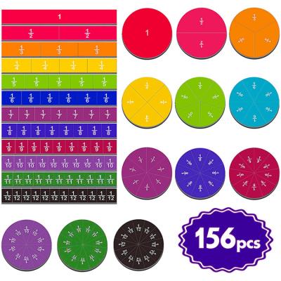 China Imaginative Hot Selling Game Tool Math Fractions Tiles and Perfect Learning Magnetic Fraction Circles for School for sale