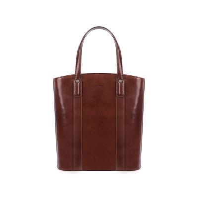 China Classic Tote Bag High Quality Italian Unisex Leather Handbag Tanned Vegan Leather Tote Bag for sale