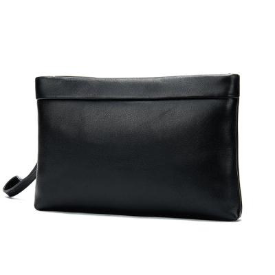 China Wholesale Waterproof Business Style High Quality Genuine Leather Clutch Bag For Men Fashion Envelope Clutch Bag for sale