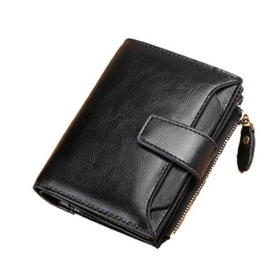 China High Quality Women's Wallet Waterproof PU Leather Luxury Women's Small Brand PU Short Zipper Ladies Coin Purse for sale