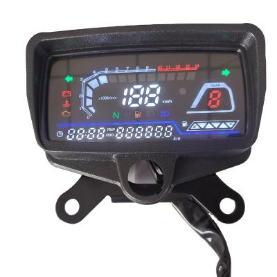 China ABS Plastic Economical Multifunctional Motorcycle Tachometer Voltmeter Motorbike Led Digital Multimeter for sale