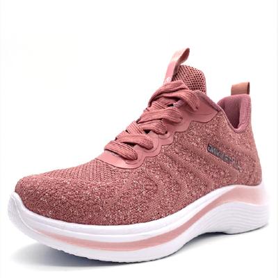 China Cushioning Web Celebrity Style Women's Shoes Wholesale Customize Shoes For Flying To Knit Fabric Shoes Walking Outdoor Sneakers for sale