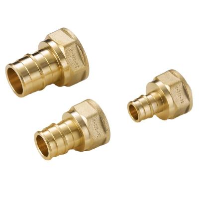 China Pipe Lines Connect Fast Manufacturing Supply F1960 Brass Expansion Fitting To Connect Pex Crimp Fittings For PEX-A Pipe for sale