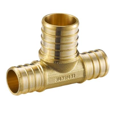 China Pipe Lines Connect High Quality ASTM F1807 Push Connect Reducing Piping Brass Crimp Fitting Plumbing Pex Fittings for sale