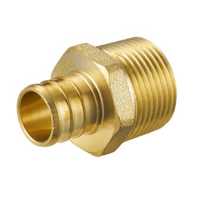 China Hose lines connect fittings F1807 high quality standard crimp male adapter fitting brass pex fittings brass fittings for sale