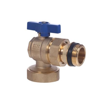 China High Durability Made In Kitchen Brass Blue Bath Valve Handle Valve China Cost Effective 90 Degree Angle Angle Valve for sale