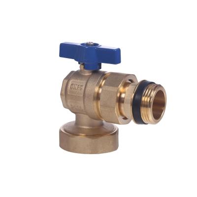 China Kitchen High Quality Brass Blue Bath Valve Handle Valve Longevity Cost Effective 90 Degree Angle Valve for sale