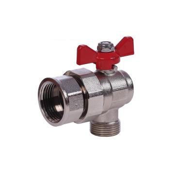 China Factory direct selling longevity thread angle disc handle brass red high valve multi-specification internal angle valve for sale