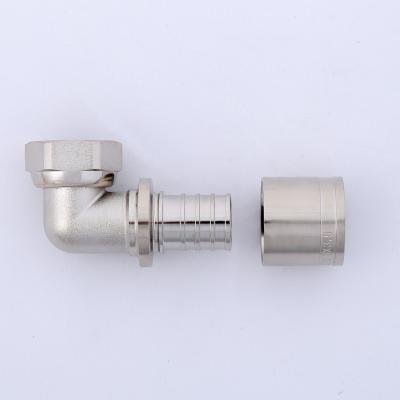 China Hot Sale Brass All Kinds Of Thread Pipe 3/4 1 Female Thread Connect Pipe Fittings Union Elbow for sale