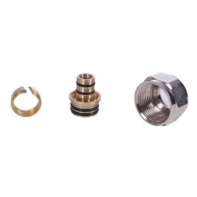 China High Durability Stain Tap Adapter High Quality Brass Material Joint Nut Pipe Connector Accessories for sale