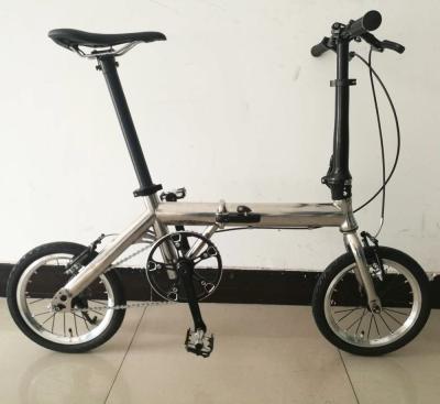 China GOGOBIKE good quality stainless steel 14 inch stainless steel folding bicycle for sale