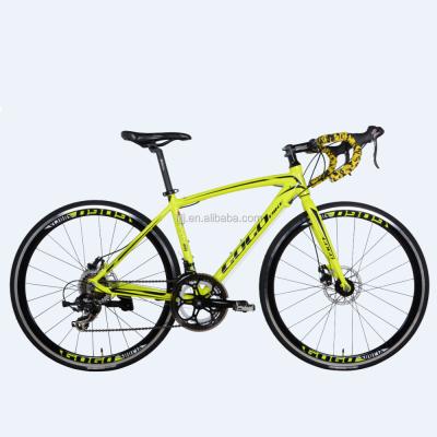 China Aluminum Alloy 700CC Steel Frame 14 Speed ​​Disc Brake Road Bike for sale