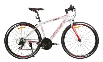 China Aluminum Alloy Alibaba Factory 700C Inch 24 Speed ​​Aluminum Alloy Hybrid Bike for sale