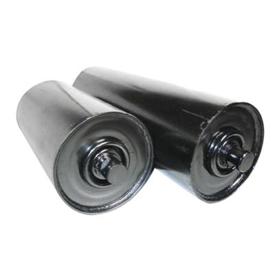 China Mining Smooth Material Handling Equipment Parts Surface Conveyor Roller Tapered Roller Troughing Idler for sale