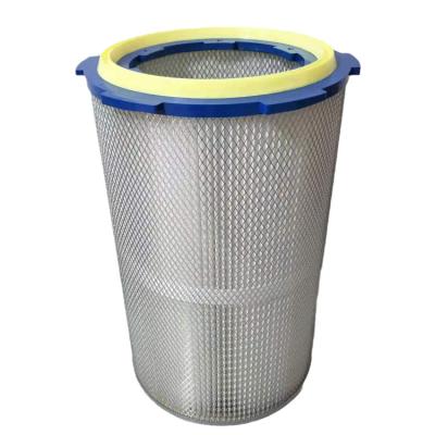 China Building Material Shop Industrial Dust Collection Membrane Polyester Air Dust Cartridge Filter For Powder Coating Spray Booth for sale